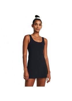 Damska sukienka treningowa Under Armour Motion Dress - czarna ze sklepu Sportstylestory.com w kategorii Sukienki - zdjęcie 178701476