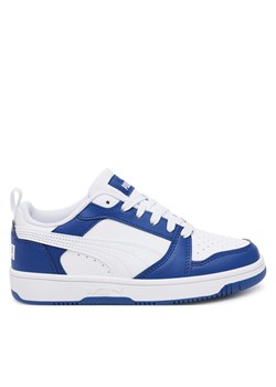 Sneakersy Puma Rebound V6 Lo Jr 393833 21 Biały ze sklepu eobuwie.pl w kategorii Buty sportowe dziecięce - zdjęcie 178704985