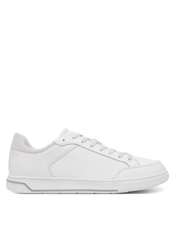 Sneakersy Calvin Klein Low Top Lace Up Lth Mono HM0HM01756 Biały ze sklepu eobuwie.pl w kategorii Buty sportowe męskie - zdjęcie 178705125