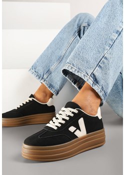 Czarne Sneakersy na Kauczukowej Podeszwie Ellirielle ze sklepu renee.pl w kategorii Buty sportowe damskie - zdjęcie 178705398