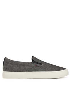 Tommy Hilfiger Tenisówki Th Hi Vulc Low Slip On Ch FM0FM05390 Szary ze sklepu MODIVO w kategorii Trampki męskie - zdjęcie 178706869