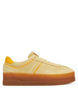 Tommy Jeans Sneakersy The Greenwich Flatform Suede EN0EN02734 Żółty ze sklepu MODIVO w kategorii Buty sportowe damskie - zdjęcie 178707065