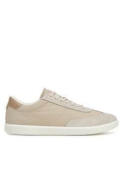 Sneakersy Calvin Klein Low Top Lace Up Cv Mix HM0HM01724 Beżowy ze sklepu eobuwie.pl w kategorii Buty sportowe męskie - zdjęcie 178707475