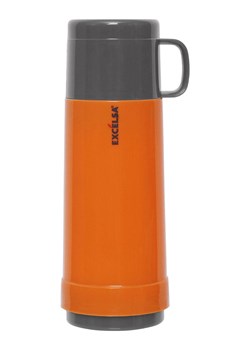 Trendy Kitchen by EXCÉLSA Termos &quot;Thermico&quot; w kolorze pomarańczowo-szarym - 500 ml ze sklepu Limango Polska w kategorii Kubki termiczne - zdjęcie 178708408