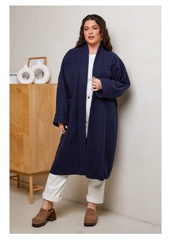 Curvy Lady Płaszcz przejściowy w kolorze granatowym ze sklepu Limango Polska w kategorii Płaszcze damskie - zdjęcie 178710607