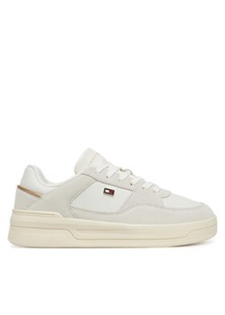 Tommy Hilfiger Sneakersy Essential Basket Sneaker FW0FW08456 Biały ze sklepu MODIVO w kategorii Buty sportowe damskie - zdjęcie 178711685