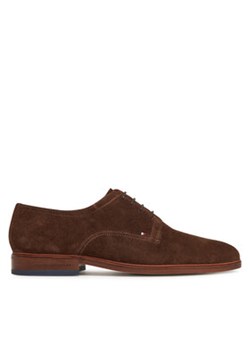 Tommy Hilfiger Półbuty Hilfiger Thunit Suede Shoe FM0FM05377 Brązowy ze sklepu MODIVO w kategorii Półbuty męskie - zdjęcie 178713368