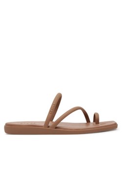 Crocs Japonki Miami Toe Loop Sandal 209862 Brązowy ze sklepu MODIVO w kategorii Klapki damskie - zdjęcie 178713526