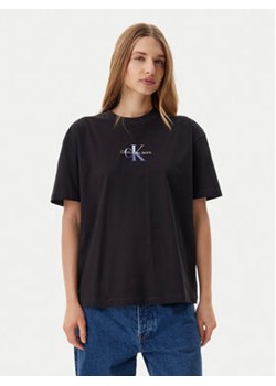 Calvin Klein Jeans T-Shirt Gradient Monologo J20J225521 Czarny Relaxed Fit ze sklepu MODIVO w kategorii Bluzki damskie - zdjęcie 178713687