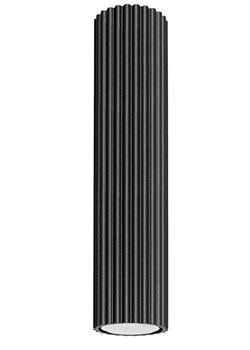 Ryflowana Czarna Lampa 30Cm W3-H93 ze sklepu Edinos.pl w kategorii Lampy wiszące - zdjęcie 178717925