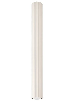 Ryflowana lampa wisząca beżowa 60cm H9-B95 ze sklepu Edinos.pl w kategorii Lampy sufitowe - zdjęcie 178718126