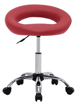 Tapicerowany hoker na kółkach czerwone wino N1-N84 - id: 15848 - marki Elior - 178727039 Tapicerowany hoker na kółkach czerwone wino N1-N84 ze sklepu Edinos.pl w kategorii Dom - zdjęcie 178727039