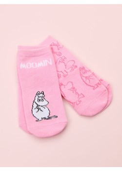 Sinsay - Skarpetki 2 pack The Moomins - różowy ze sklepu Sinsay w kategorii Skarpetki dziecięce - zdjęcie 178729425