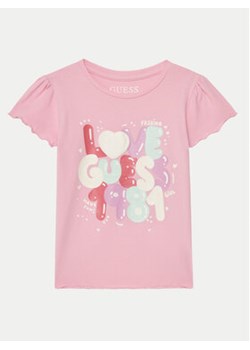 Guess Kids T-Shirt K5GI15K6YW4 Różowy Regular Fit ze sklepu MODIVO w kategorii Bluzki dziewczęce - zdjęcie 178732529