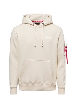 Alpha Industries Bluza nierozpinana Mężczyźni écru jednolity ze sklepu vangraaf w kategorii Bluzy męskie - zdjęcie 178738538