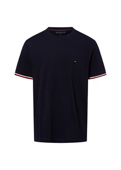 Tommy Hilfiger Koszulka męska Mężczyźni Bawełna granatowy jednolity ze sklepu vangraaf w kategorii T-shirty męskie - zdjęcie 178738549