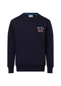 Gant Bluza męska Mężczyźni Bawełna granatowy jednolity ze sklepu vangraaf w kategorii Bluzy męskie - zdjęcie 178738558