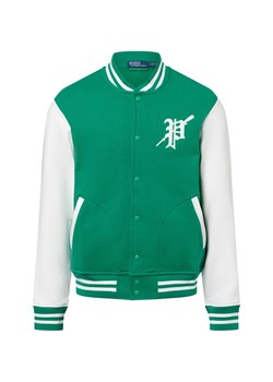Polo Ralph Lauren Męska kurtka kolażowa Mężczyźni zielony jednolity ze sklepu vangraaf w kategorii Bluzy męskie - zdjęcie 178738567