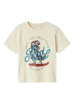 name it Koszulka &quot;Bennibo&quot; w kolorze kremowym ze wzorem ze sklepu Limango Polska w kategorii T-shirty chłopięce - zdjęcie 178748555