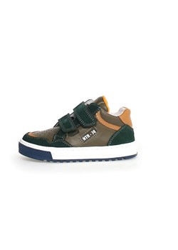 Naturino Skórzane sneakersy &quot;Ariton&quot; w kolorze granatowo-brązowym ze sklepu Limango Polska w kategorii Buty sportowe dziecięce - zdjęcie 178749179