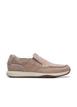Clarks Skórzane slippersy &quot;Sailview Step&quot; w kolorze beżowym ze sklepu Limango Polska w kategorii Buty sportowe męskie - zdjęcie 178749485