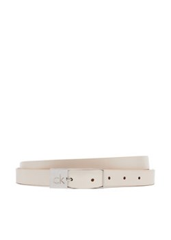 Calvin Klein Pasek Damski Ck Cut Square Buckle 2.0 K60K613155 Biały ze sklepu MODIVO w kategorii Paski damskie - zdjęcie 178755708