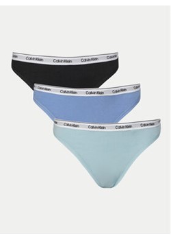 Calvin Klein Underwear Komplet 3 par stringów 000QD5209E Kolorowy ze sklepu MODIVO w kategorii Majtki damskie - zdjęcie 178757697