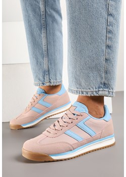 Różowo-Niebieskie Sneakersy z Geometrycznym Wzorem Eravania ze sklepu renee.pl w kategorii Buty sportowe damskie - zdjęcie 178759109