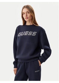 Guess Bluza V4BQ15 K7UW2 Granatowy Regular Fit ze sklepu MODIVO w kategorii Bluzy damskie - zdjęcie 178762656