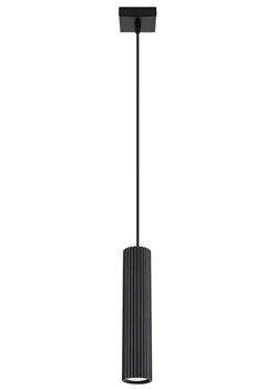 Czarna pojedyńcza sufitowa lampa wisząca T8-C93 ze sklepu Edinos.pl w kategorii Lampy sufitowe - zdjęcie 178768038