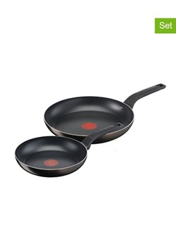 Tefal Patelnie (2 szt.) &quot;Extra Cook &amp; Clean&quot; w kolorze czarnym ze sklepu Limango Polska w kategorii Garnki - zdjęcie 178768289