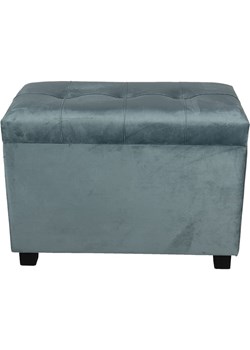 Clayre &amp; Eef Hocker-schowek w kolorze morskim - 60 x 43 x 36 cm ze sklepu Limango Polska w kategorii Pufy i siedziska - zdjęcie 178768549
