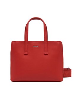 Calvin Klein Torebka Ck Must Small Tote K60K612904 Czerwony ze sklepu MODIVO w kategorii Torebki damskie - zdjęcie 178771096