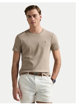 Polo Ralph Lauren T-Shirt 710740727089 Beżowy Custom Slim Fit ze sklepu MODIVO w kategorii T-shirty męskie - zdjęcie 178772527