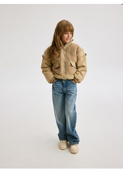 Reserved - Kurtka z odpinanymi rękawami - beżowy ze sklepu Reserved w kategorii Kurtki dziewczęce - zdjęcie 178774099