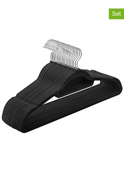 Songmics Wieszaki (20 szt.) w kolorze srebrno-czarnym na ubrania - 43,5 x 22,5 cm ze sklepu Limango Polska w kategorii Szafy - zdjęcie 178782568