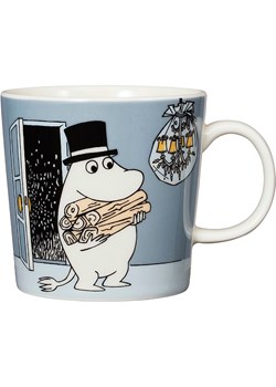 Moomin Kubek &quot;Moominpappa&quot; w kolorze biało-szarym - 300 ml ze sklepu Limango Polska w kategorii Kubki - zdjęcie 178782969