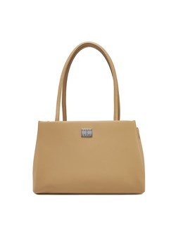 Torebka Tommy Jeans Tjw American Cool Med Tote AW0AW17297 Beżowy ze sklepu eobuwie.pl w kategorii Torebki damskie - zdjęcie 178784288