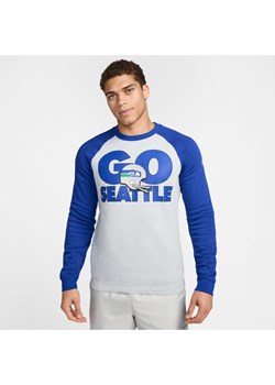 Męska bluza dresowa Nike Historic Raglan (NFL Seahawks) - Szary ze sklepu Nike poland w kategorii Bluzy męskie - zdjęcie 178785267