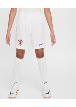 Spodenki piłkarskie dla dużych dzieci Nike Dri-FIT Chorwacja Stadium 2024/25 (wersja domowa/wyjazdowa) (replika) - Biel ze sklepu Nike poland w kategorii Spodenki chłopięce - zdjęcie 178785325