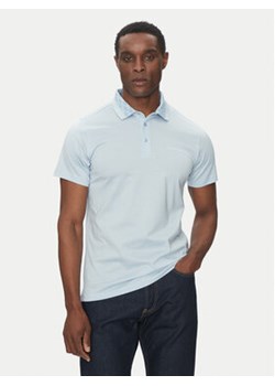 KARL LAGERFELD Polo 745001 552200 Niebieski Slim Fit ze sklepu MODIVO w kategorii T-shirty męskie - zdjęcie 178785489