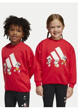 adidas Bluza Disney Mickey Mouse JF3640 Czerwony Loose Fit ze sklepu MODIVO w kategorii Bluzy chłopięce - zdjęcie 178785876