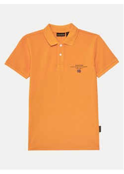 Napapijri Polo Elbas 5 NP0A4G4NA701 M Pomarańczowy Regular Fit ze sklepu MODIVO w kategorii T-shirty chłopięce - zdjęcie 178786445