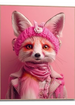 Orangewallz Druk artystyczny "Foxy Fox" w ramce ze sklepu Limango Polska w kategorii Obrazy - zdjęcie 178787646