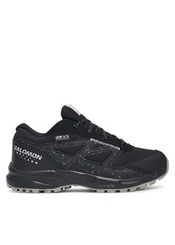 Trekkingi Salomon Outway Climasalomon™ Waterproof L47734100 Czarny ze sklepu eobuwie.pl w kategorii Buty trekkingowe dziecięce - zdjęcie 178788508