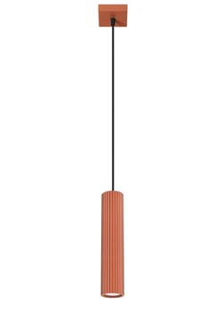 Nowoczesna czerwona pojedyńcza lampa wisząca - D296 Amva ze sklepu Edinos.pl w kategorii Lampy sufitowe - zdjęcie 178788718