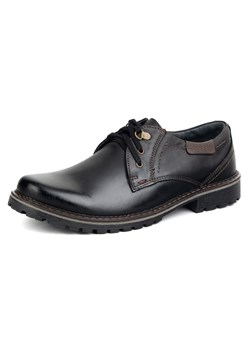 Buty męskie skórzane OLIVIER 312GT czarne ze sklepu butyolivier w kategorii Buty zimowe męskie - zdjęcie 178791328