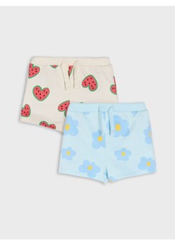 Sinsay - Szorty 2 pack - kremowy - id: 410DG-01X - marki Sinsay - 178801747 Sinsay - Szorty 2 pack - kremowy ze sklepu Sinsay w kategorii Spodenki dziewczęce - zdjęcie 178801747