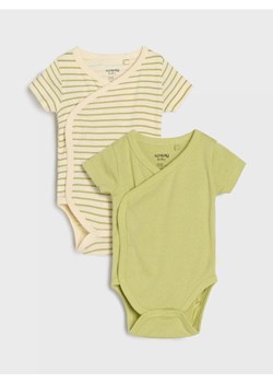 Sinsay - Body 2 pack - kremowy ze sklepu Sinsay w kategorii Body niemowlęce - zdjęcie 178801847