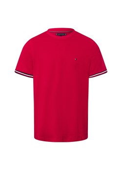 Tommy Hilfiger Koszulka męska Mężczyźni Bawełna czerwony jednolity ze sklepu vangraaf w kategorii T-shirty męskie - zdjęcie 178806798